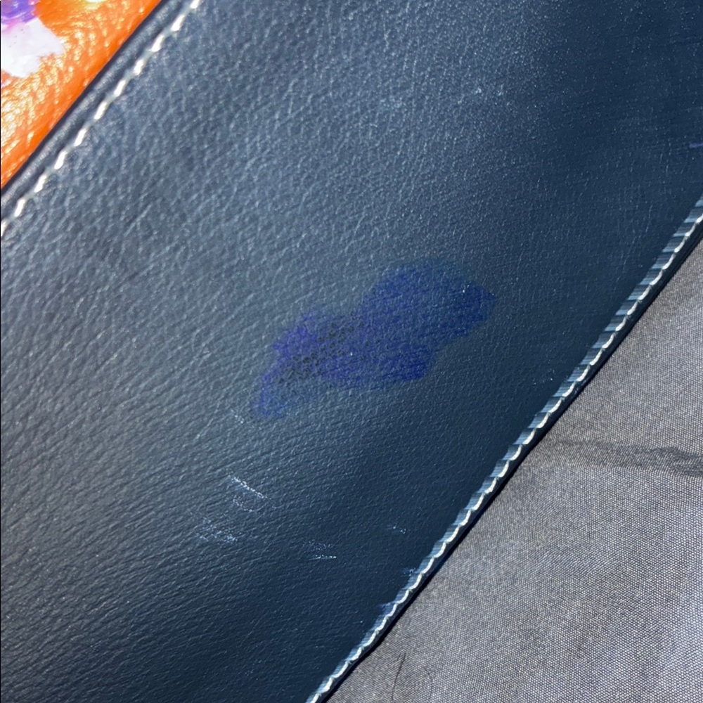 Floral Multi-Color Leather Handbag - Picture 11 of 16